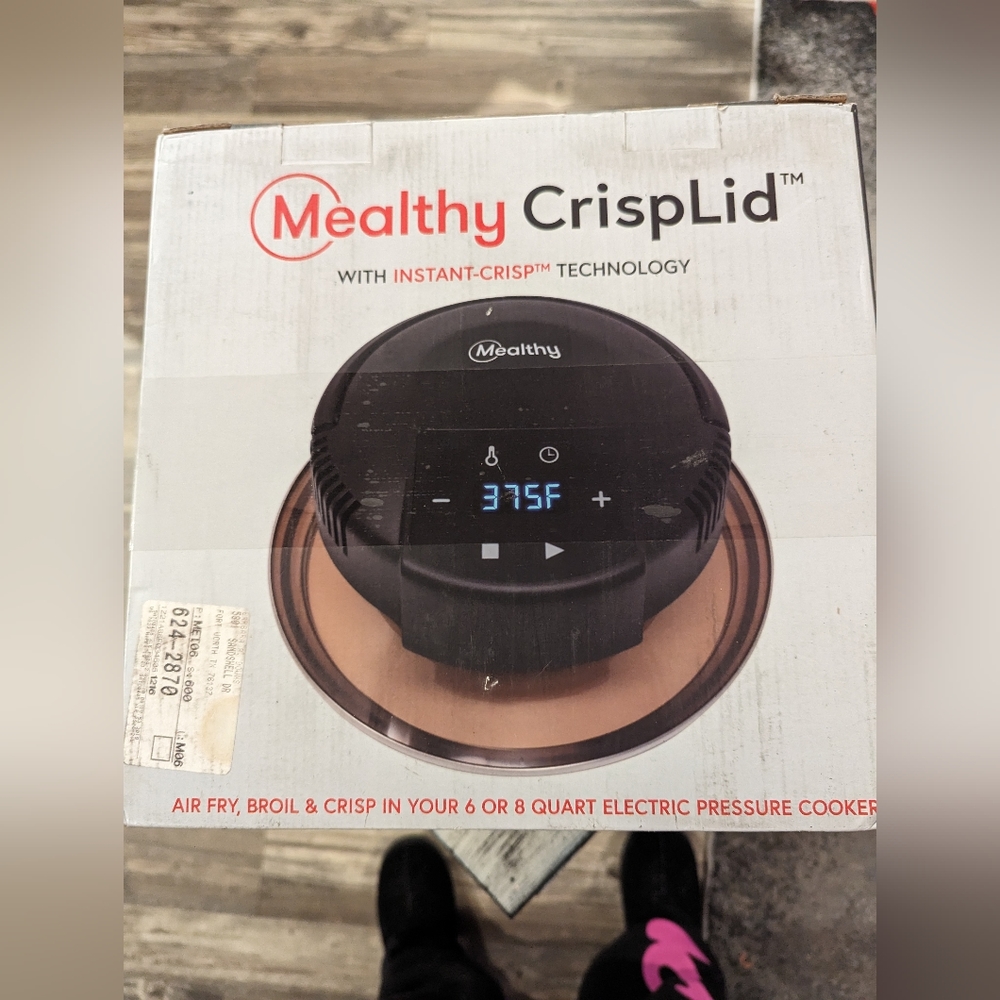 Mealthy electric pressure cooker air frying lid  instant pot